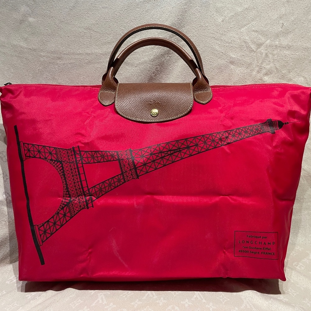 LIMITED EDITION Longchamp Le Pliage PARIS XL Tote